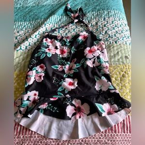 Tankini bathing suit swim too floral medium